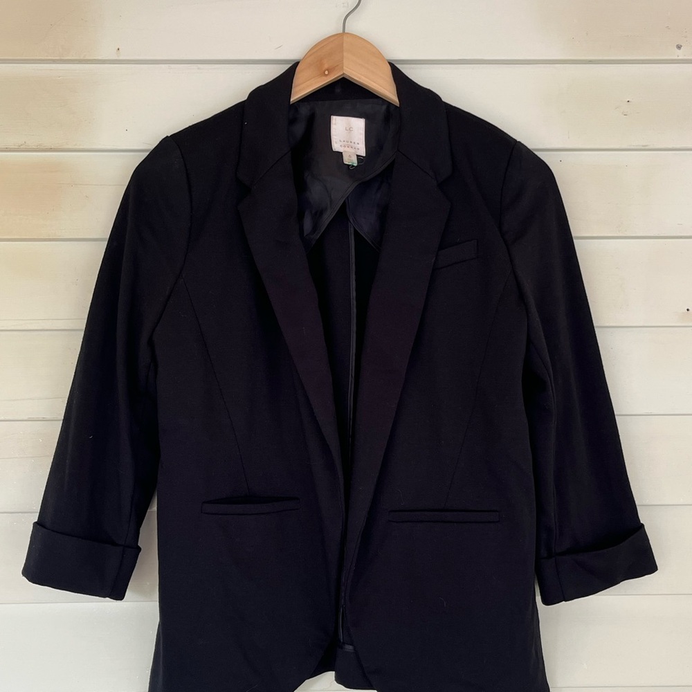 LC Lauren Conrad Elegant Black Blazer